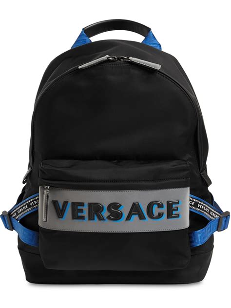 versace womens logo nylon backpack|authentic versace handbags.